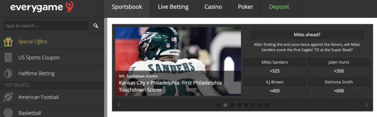 EveryGame Super Bowl Bets