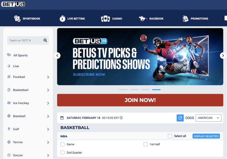 BetUS NBA Betting