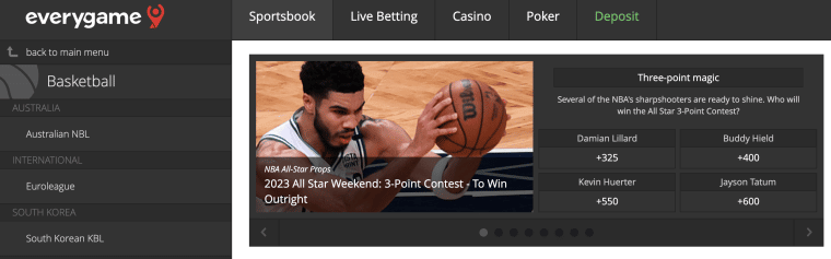 Everygame NBA Betting