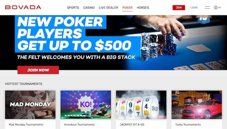Bovada Indiana Online Casino