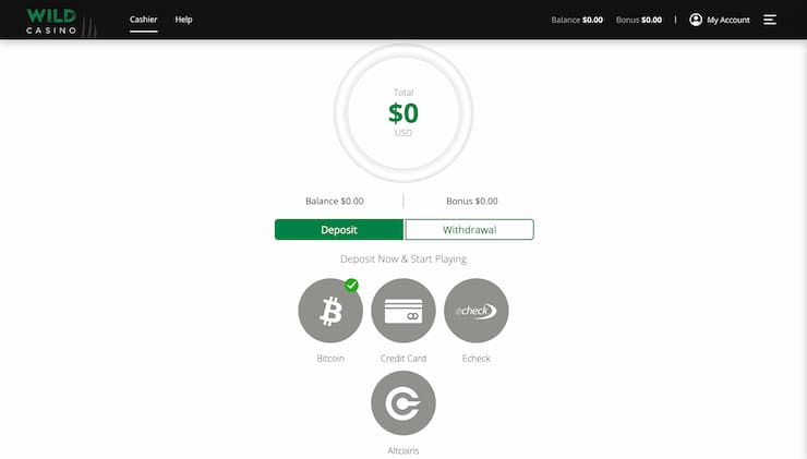 Wild Casino Deposit