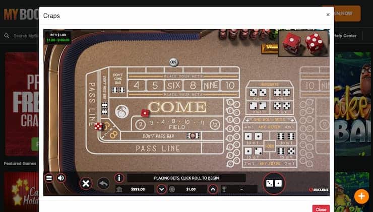 Online Craps bankroll management strategies