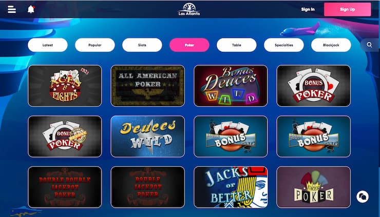 Las Atlantis Ohio Online Casino