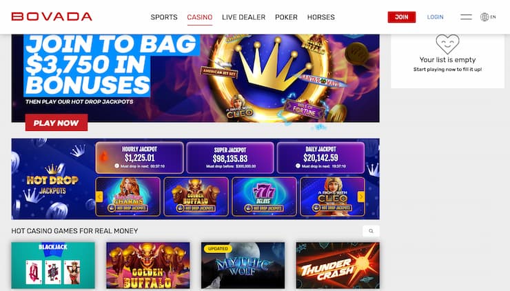 Bovada Ohio Online Casino