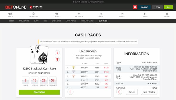 BetOnline Ohio Online Casino