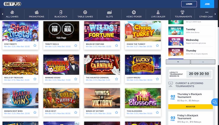BetUS Ohio Online Casino