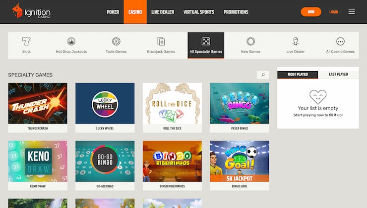 Ignition Oregon Online Casino