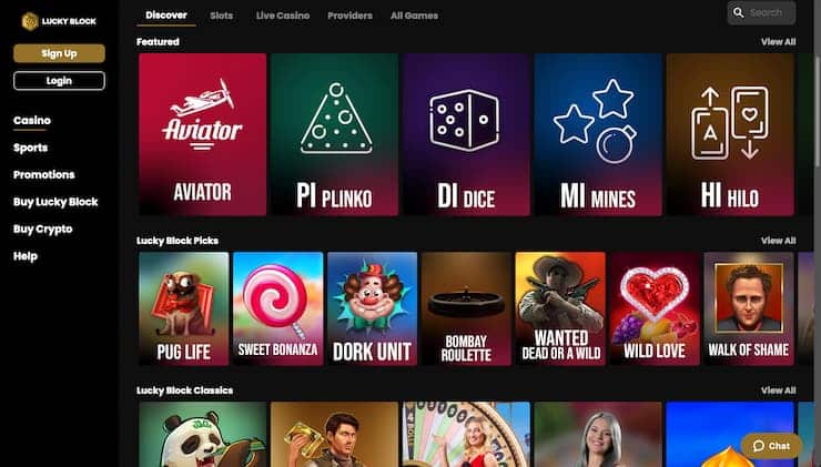 Lucky Block Oregon Online Casino