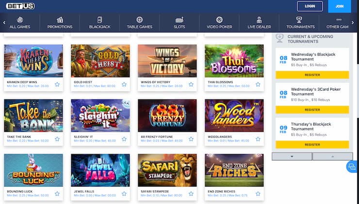BetUS Arkansas Online Casino