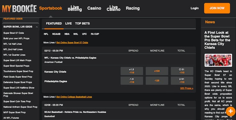 MyBookie Betting Online