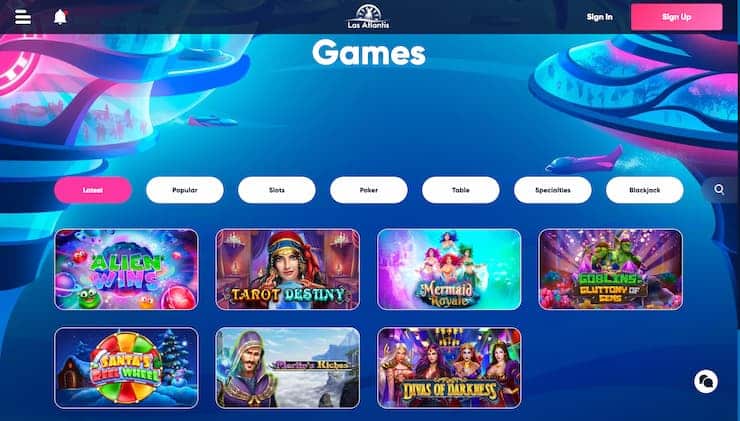 Las Atlantis Louisiana Real Money Online Casino
