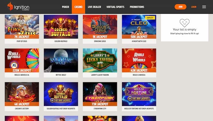 Ignition Louisiana Real Money Online Casino