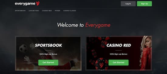 Everygame signup step 1