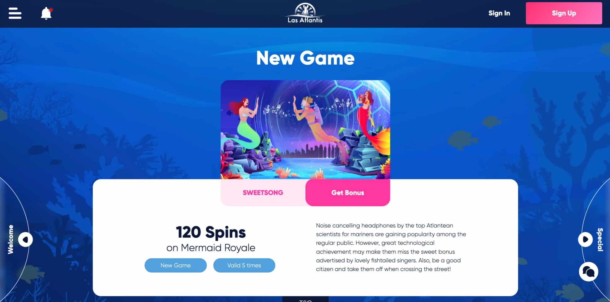 Free spin bonus