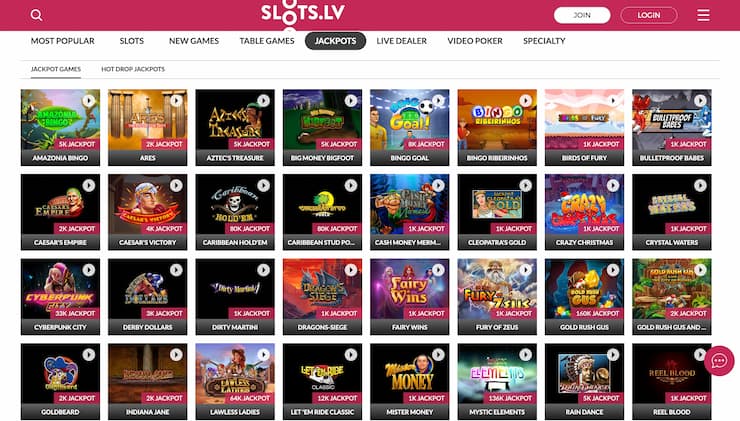 SlotsLV Delaware Online Casino