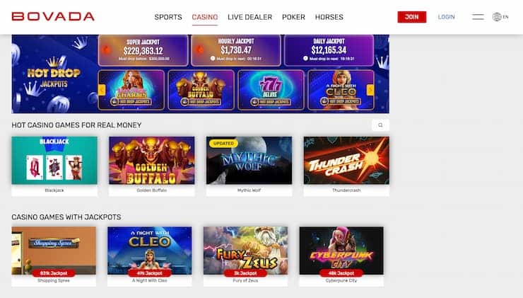 Bovada Tennessee Online Casino