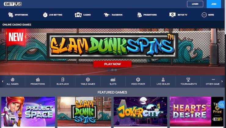 BetUS Tennessee Online Casino