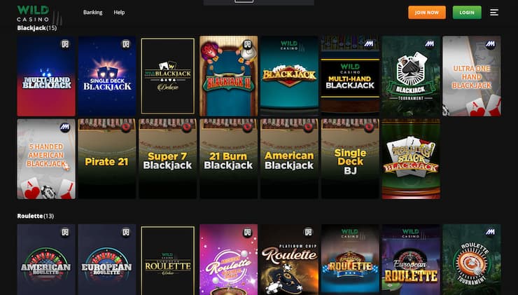 Wild Casino Colorado Online Casino