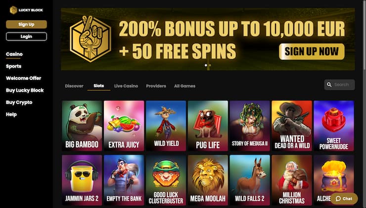Lucky Block Online Casino in Oklahoma