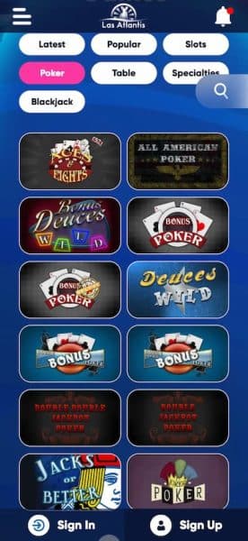 Las Atlantis Arizona Casino App