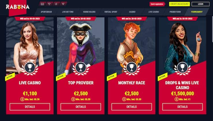 Rabona Neosurf Casino Online