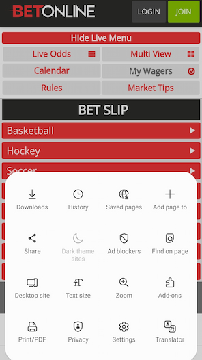 Step 2 BetOnline Download