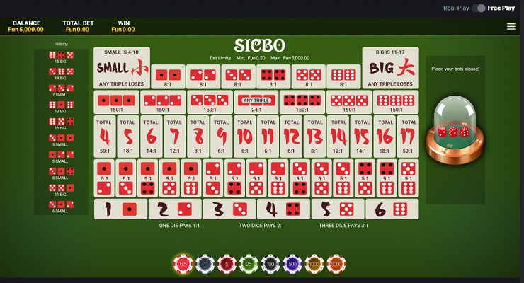 Sic Bo Table