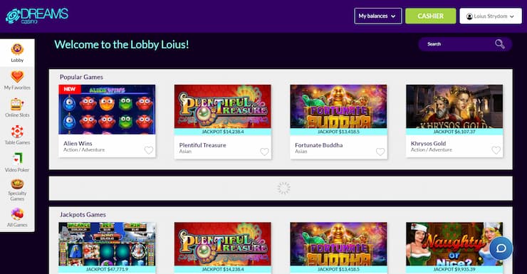 Sign Up to Dreams Casino Step 3