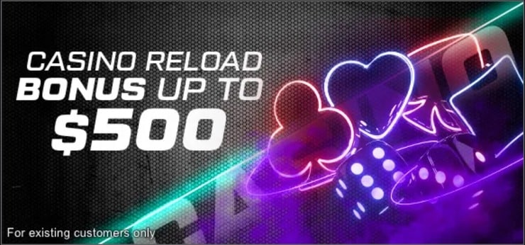 XBet casino reload bonus