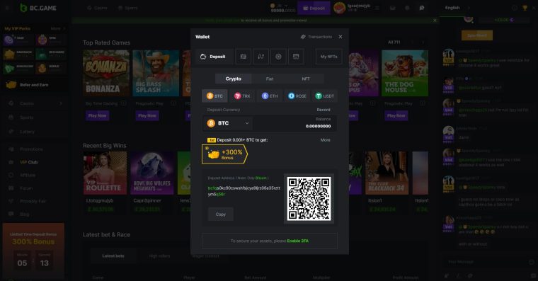 bc game casino deposit