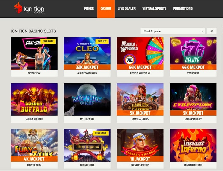 ignition casino games