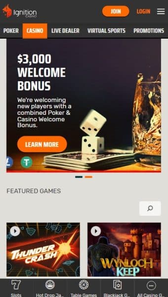 ignition casino mobile