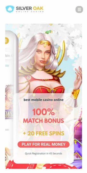Silver Oak Casino Mobile Site