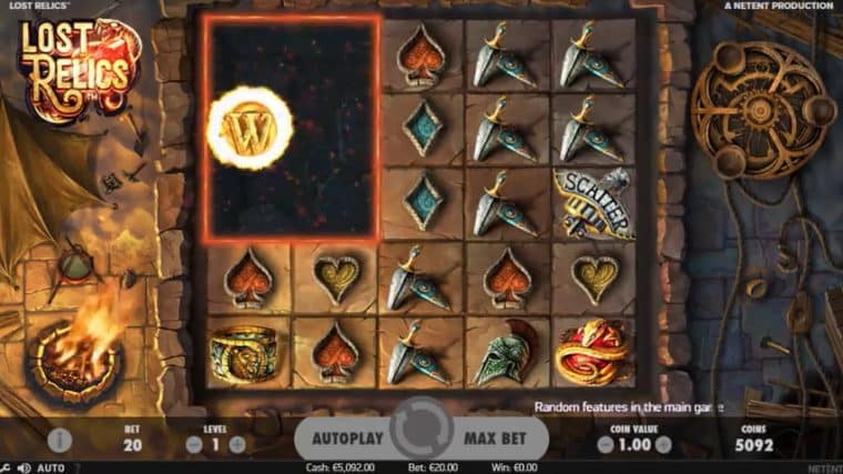 Evolution gaming slots - lost relics