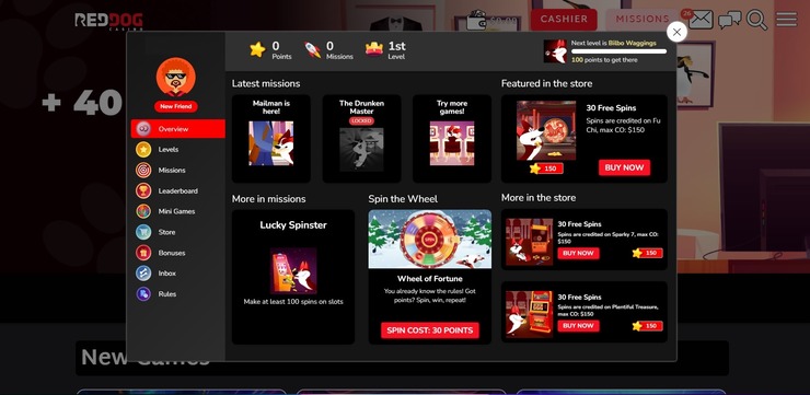 Red Dog Casino Loyalty Program