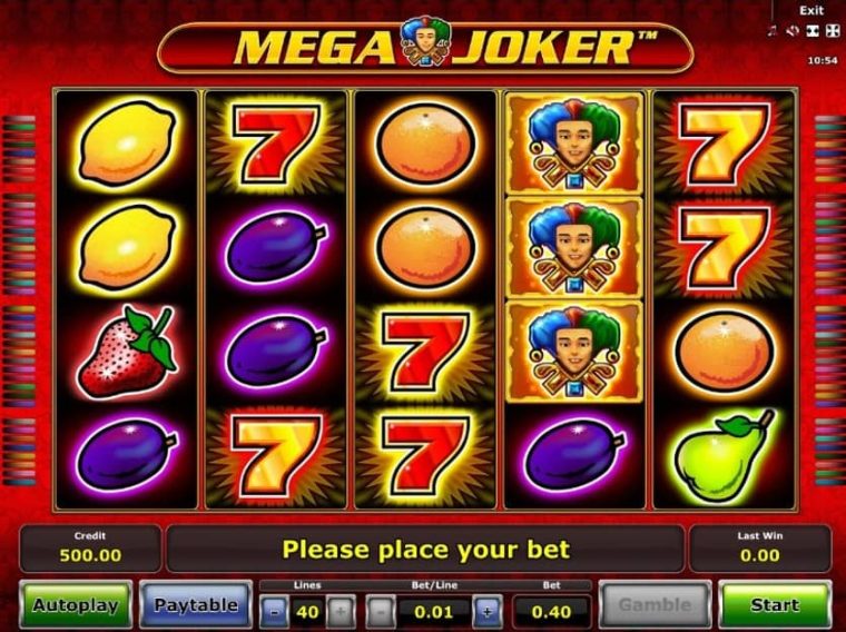 Evolution gaming slots - mega joker