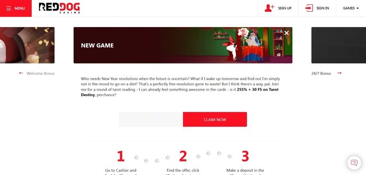 New Game Casino Bonus