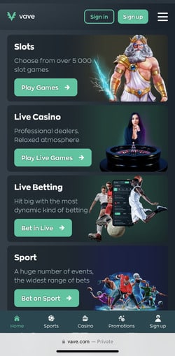 VAVE homepage