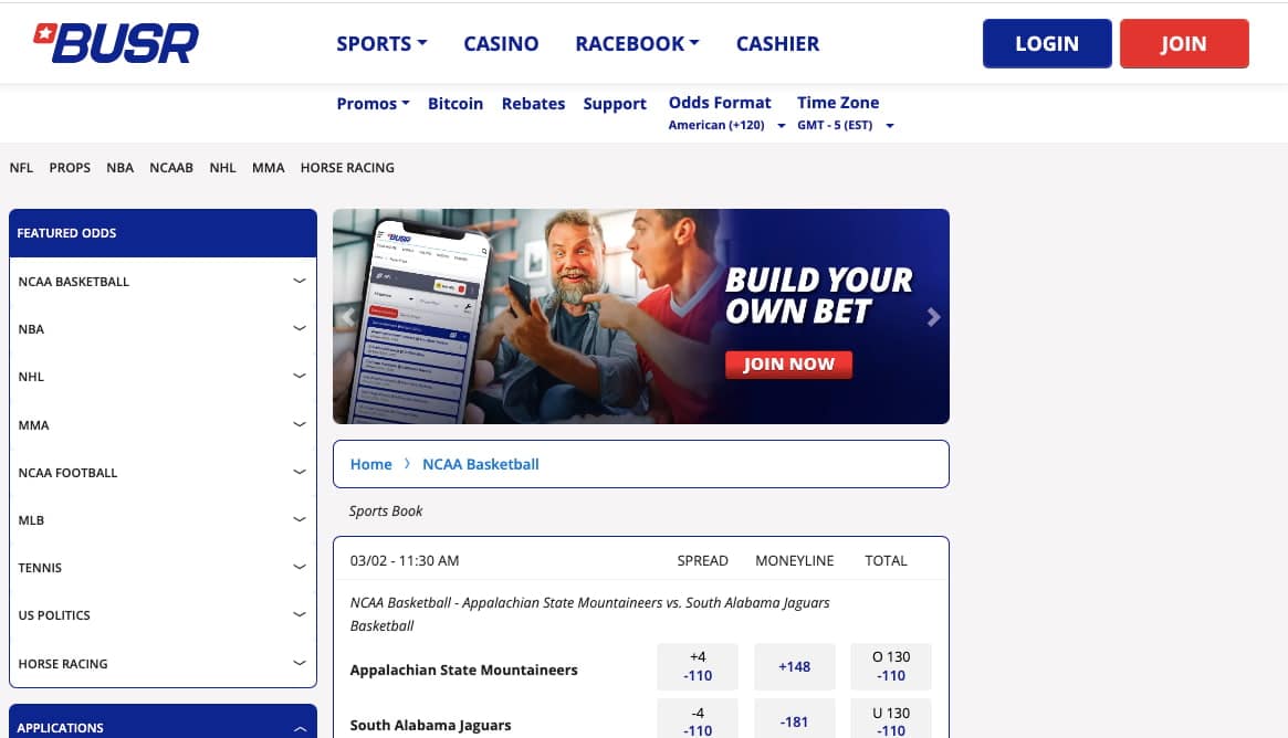 BUSR build your own bet basketball