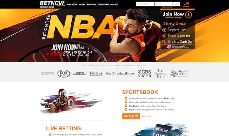 BetNow Homepage