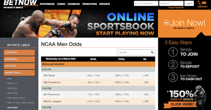 BetNow March Madness Betting