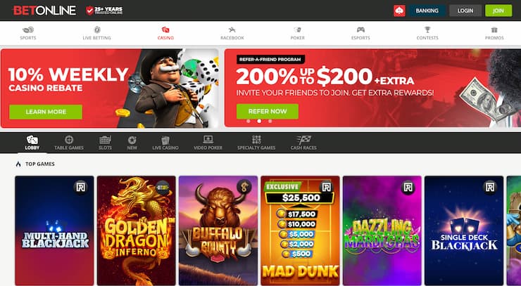 BetOnline Gift card casino