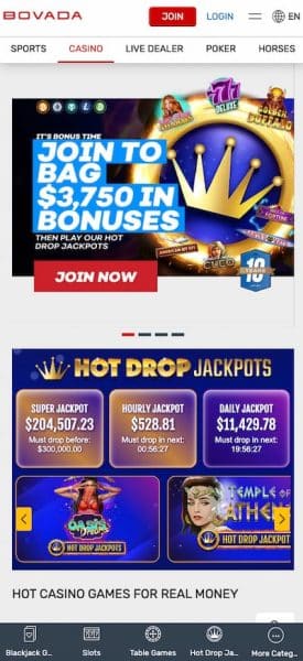 Bovada West Virginia Casino App