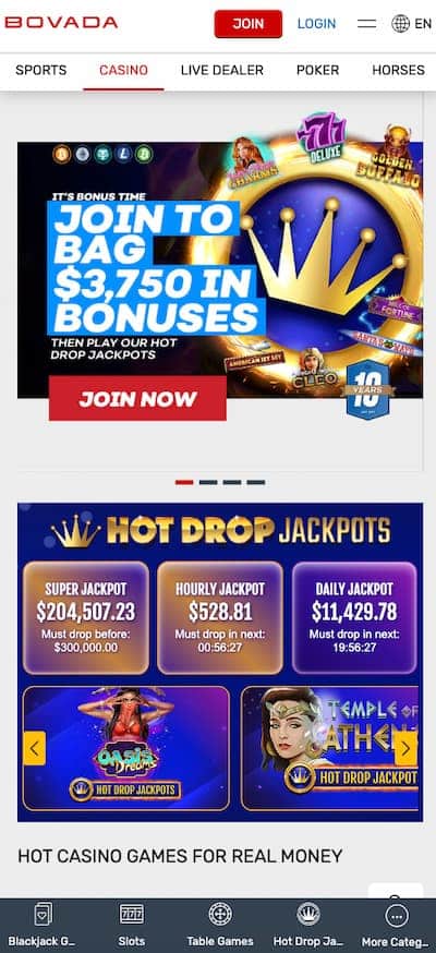 Bovada Casino App