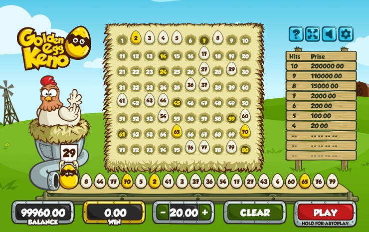 Golden Egg Keno