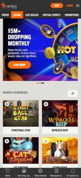 Ignition West Virginia Casino App