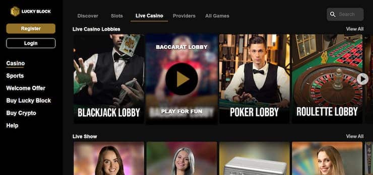 Lucky Block - Live Casino