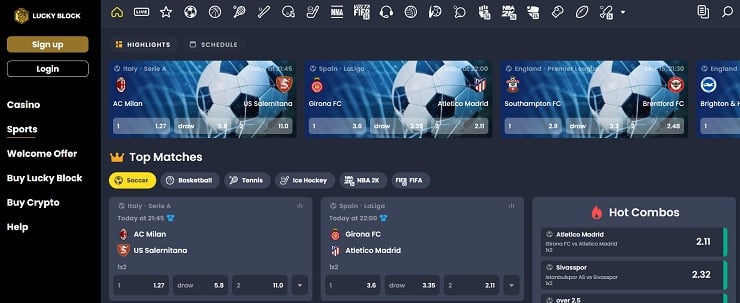 Lucky Block Betting Site