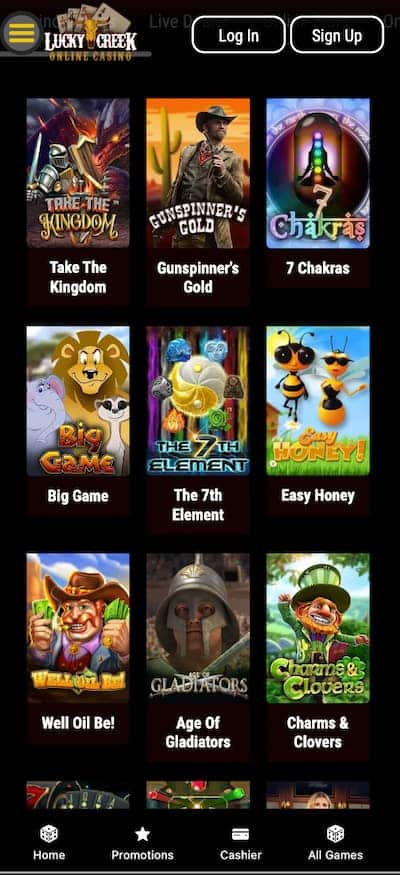 Lucky Creek Casino App