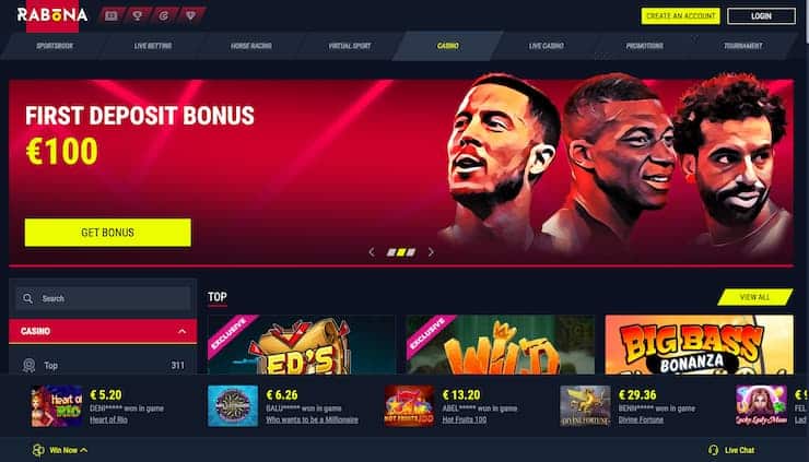 Rabona Neteller casino